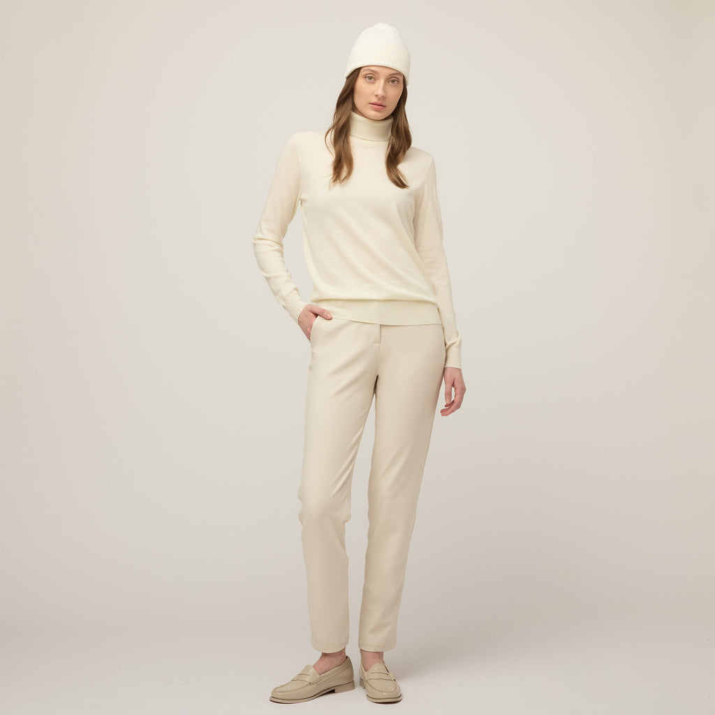 Stretch Merino Turtleneck