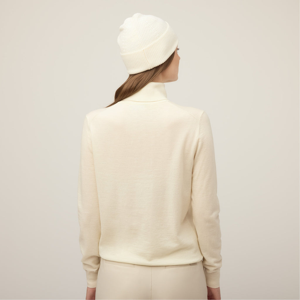 Stretch Merino Turtleneck