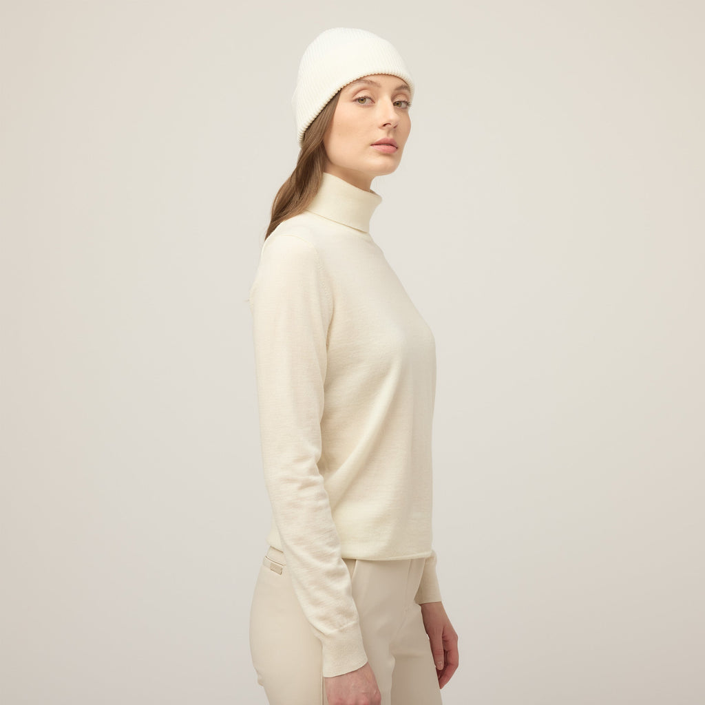 Stretch Merino Turtleneck