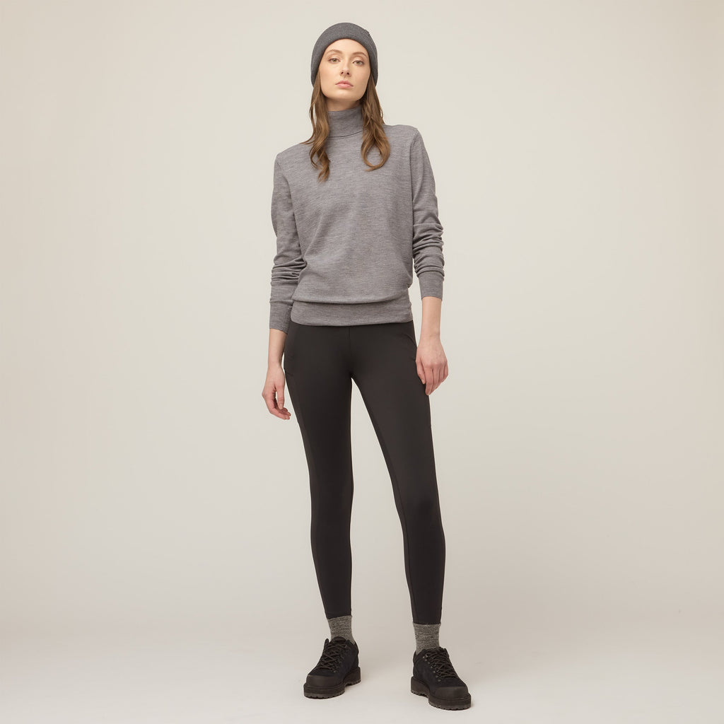 Stretch Merino Turtleneck