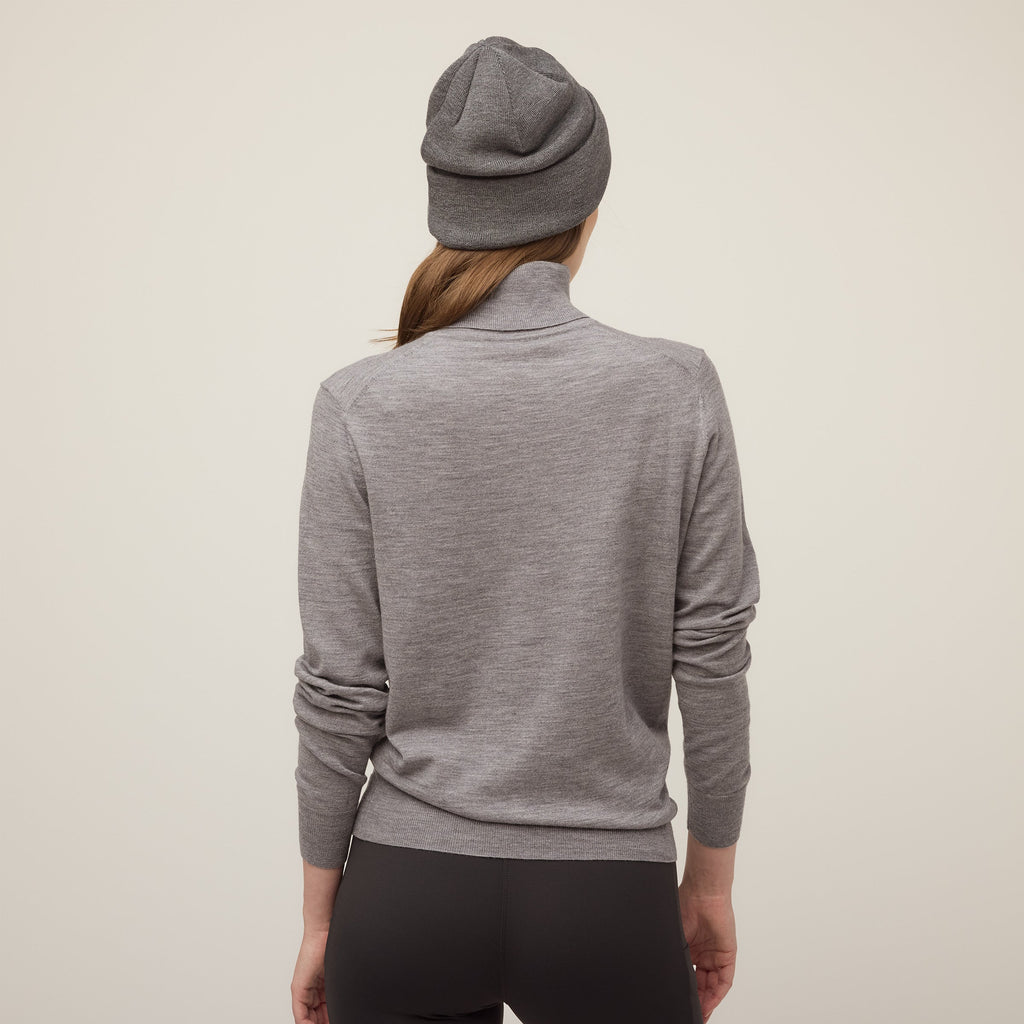 Stretch Merino Turtleneck