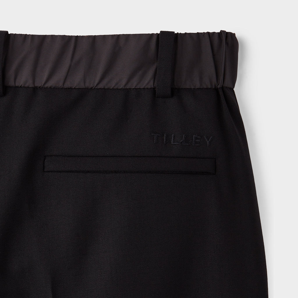 Wide Leg Wool Tech Trouser