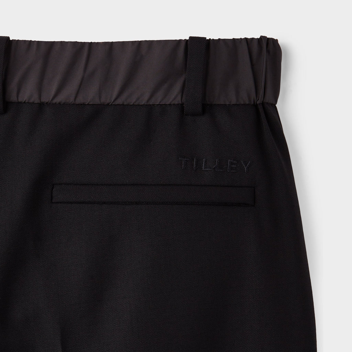 Wide Leg Wool Tech Trouser