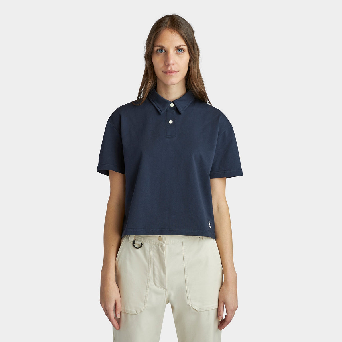 Marine Cropped Polo
