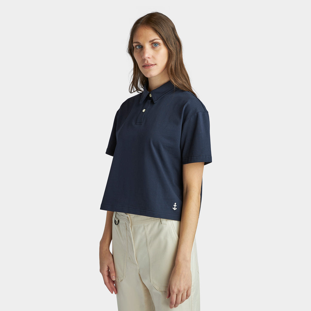 Marine Cropped Polo