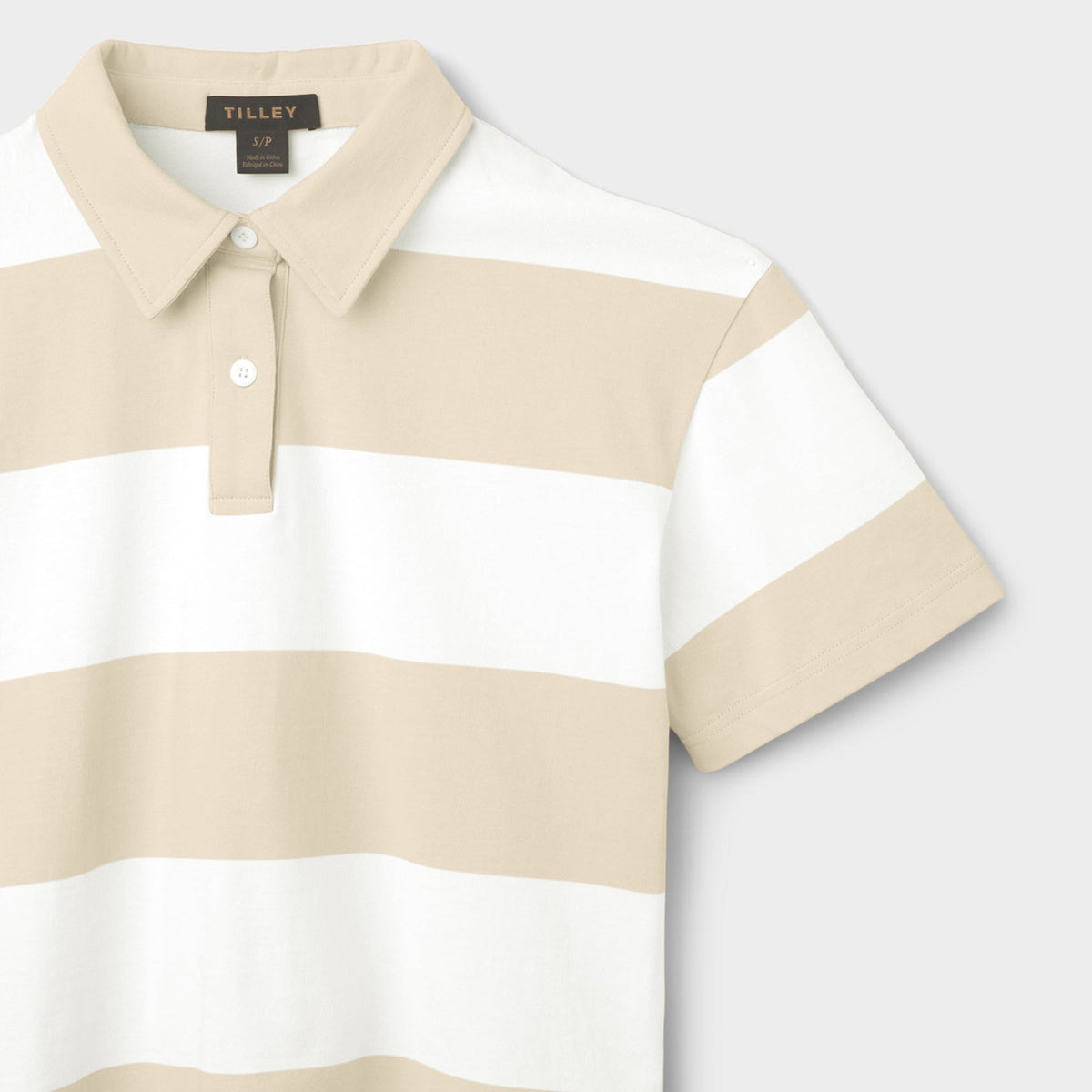 Stripe Marine Cropped Polo