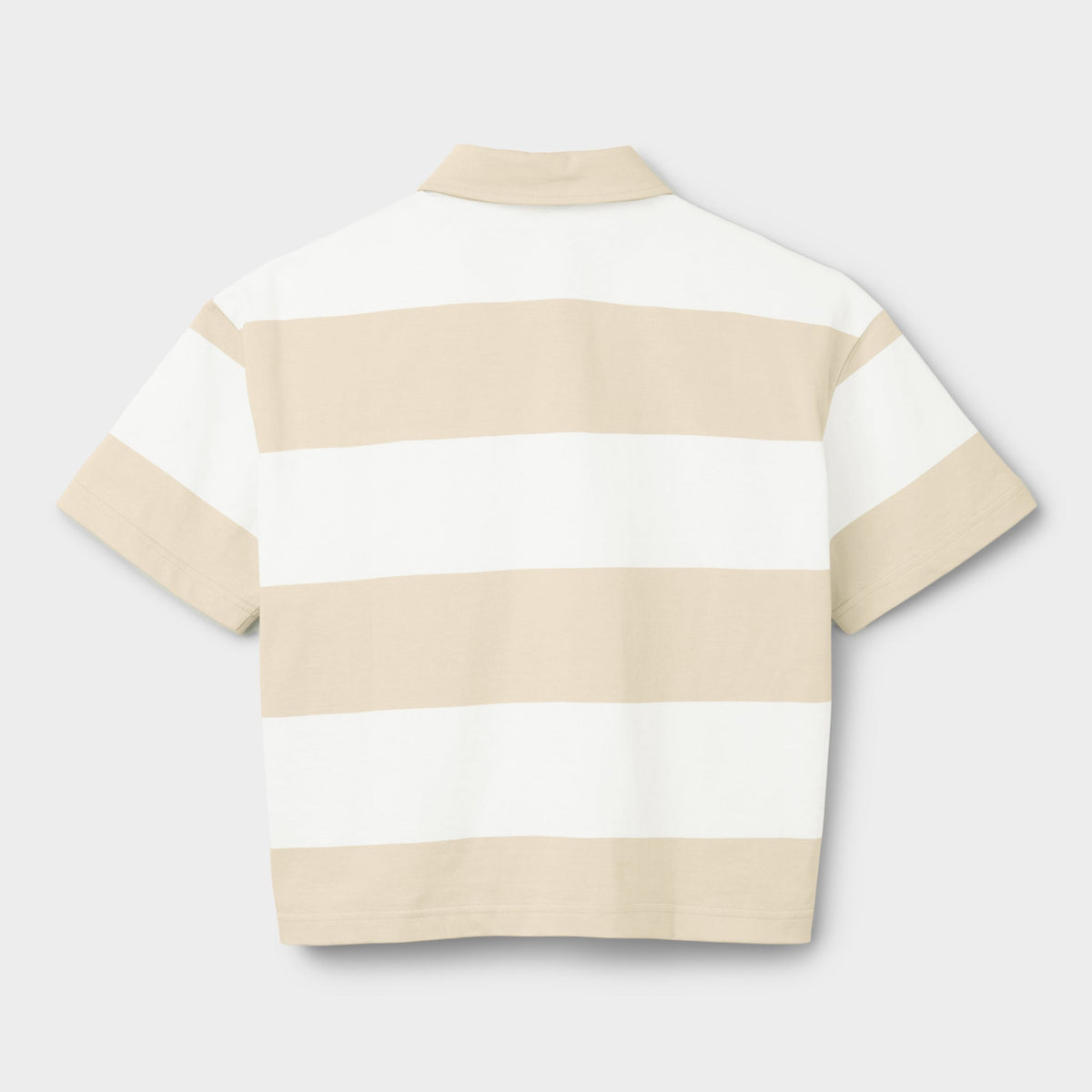 Stripe Marine Cropped Polo