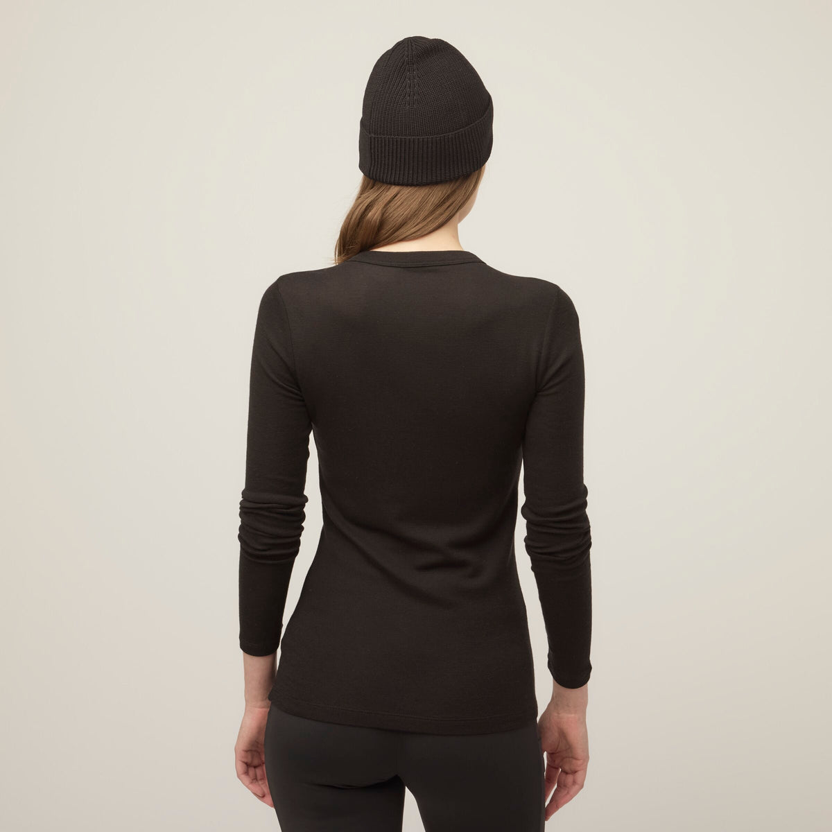 Merino Rib Long Sleeve Shirt