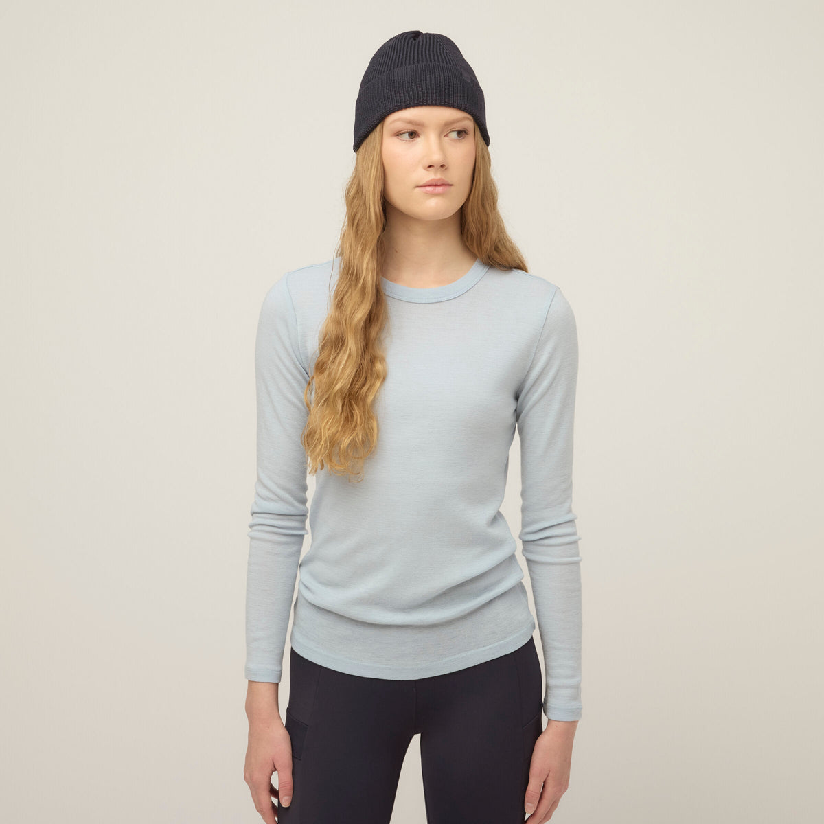 Merino Rib Long Sleeve Shirt