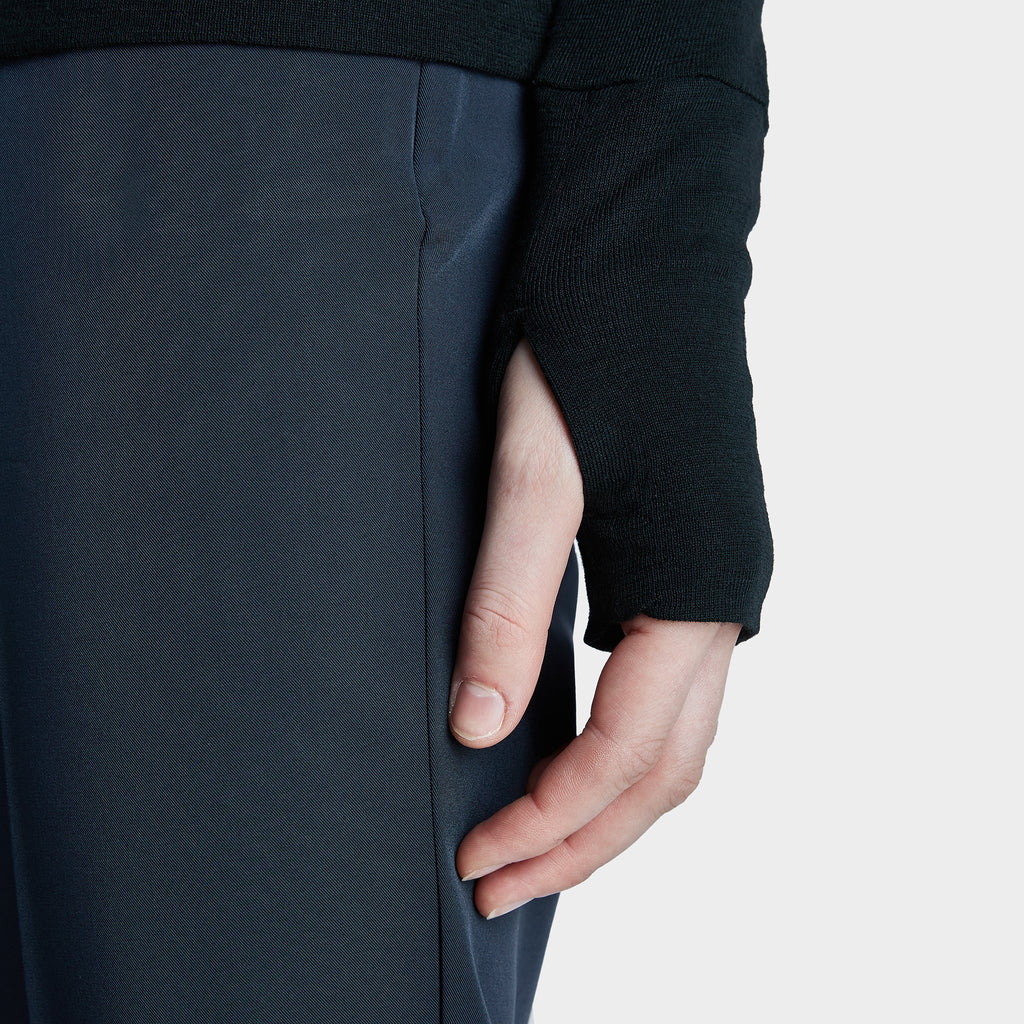 Merino Rib Hooded Shirt