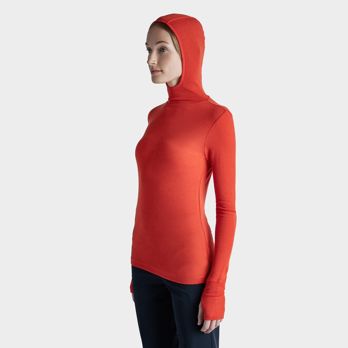 Merino Rib Hooded Shirt