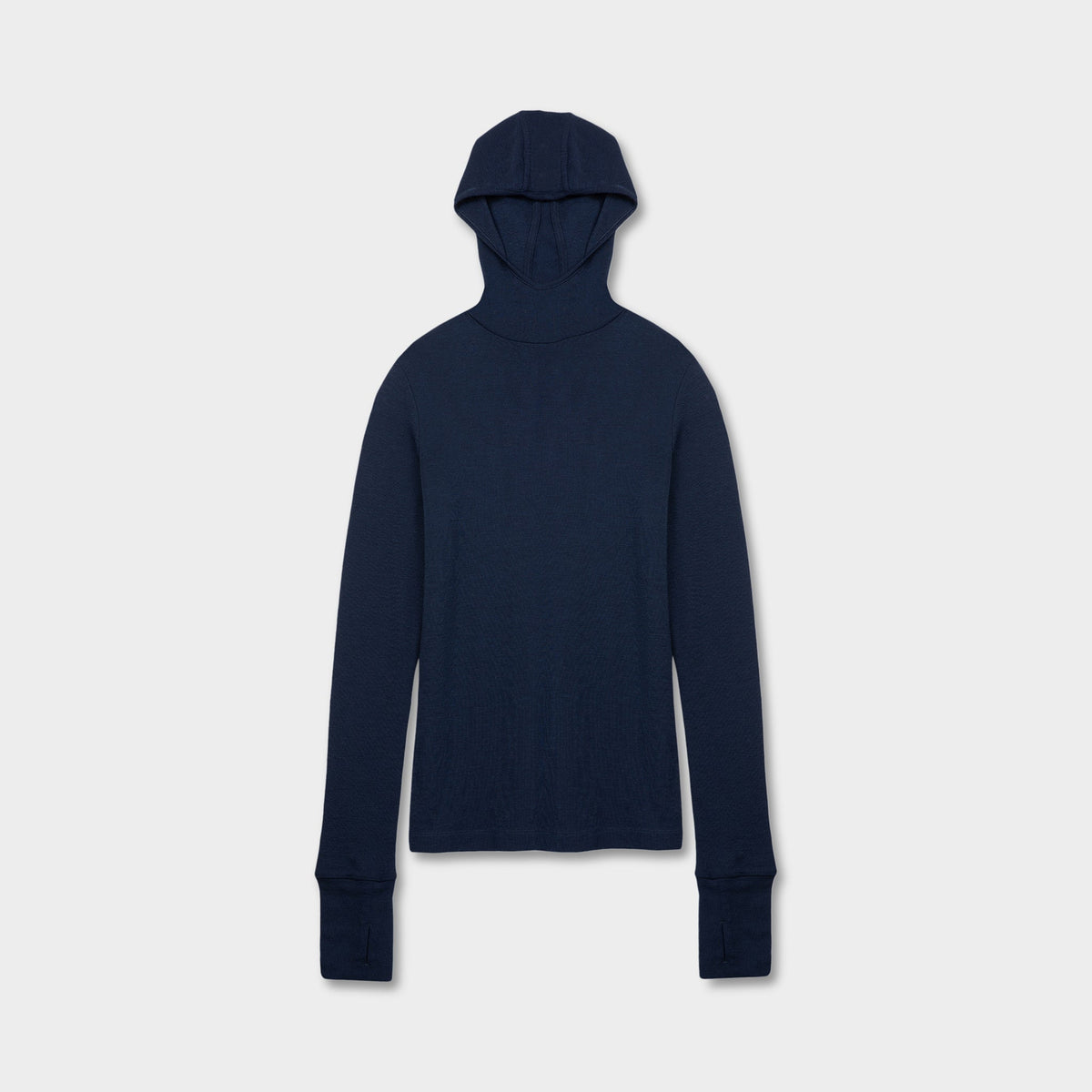 Merino Rib Hooded Shirt