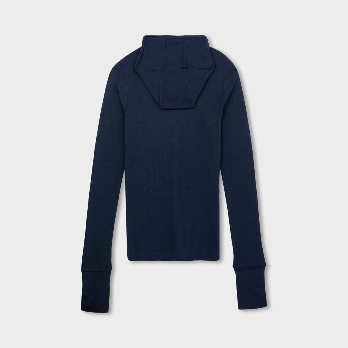 Merino Rib Hooded Shirt