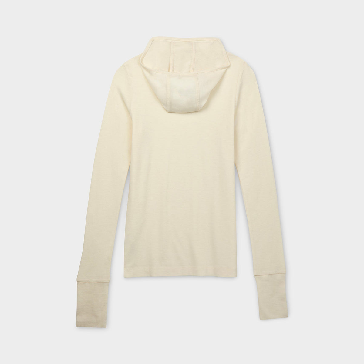Merino Rib Hooded Shirt