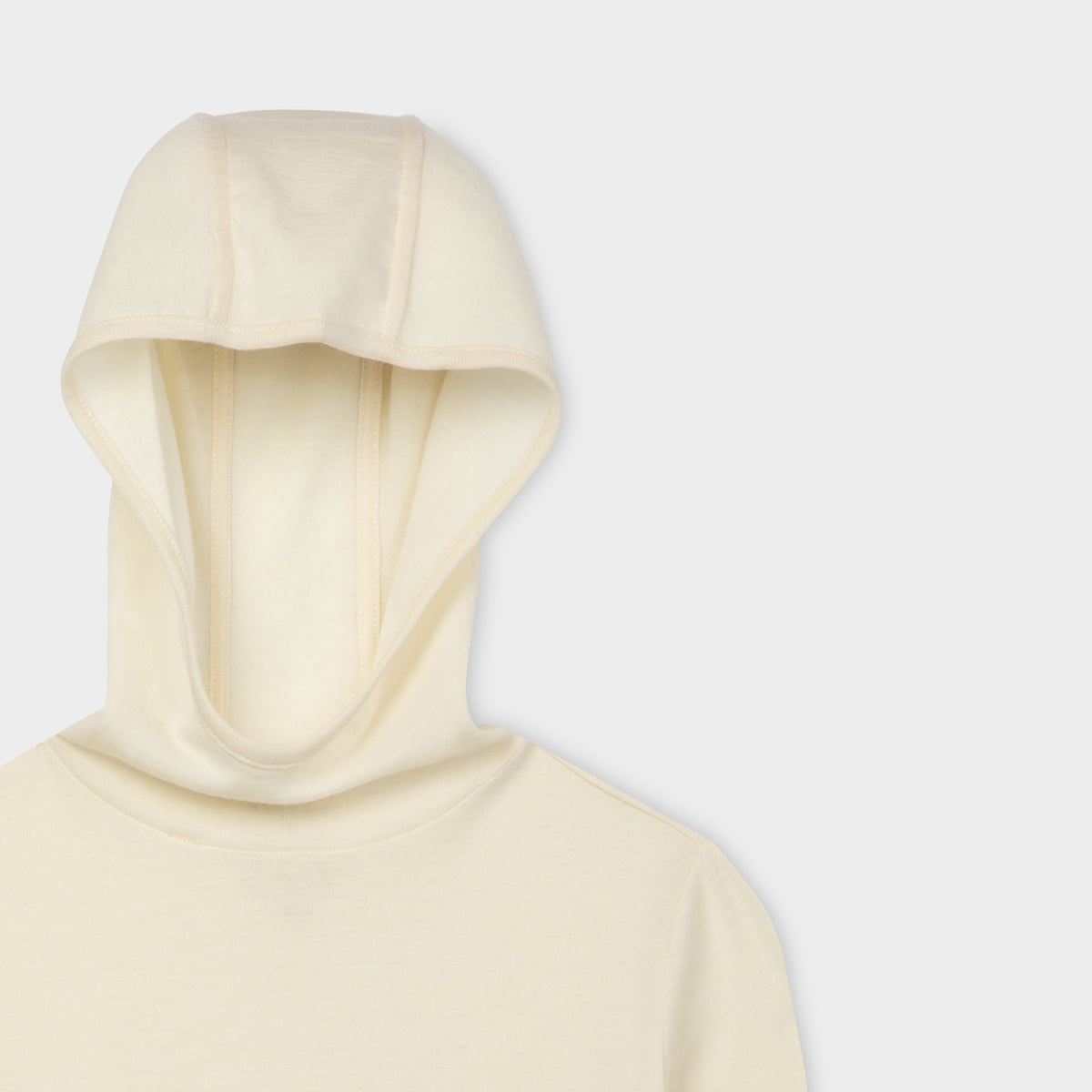 Merino Rib Hooded Shirt