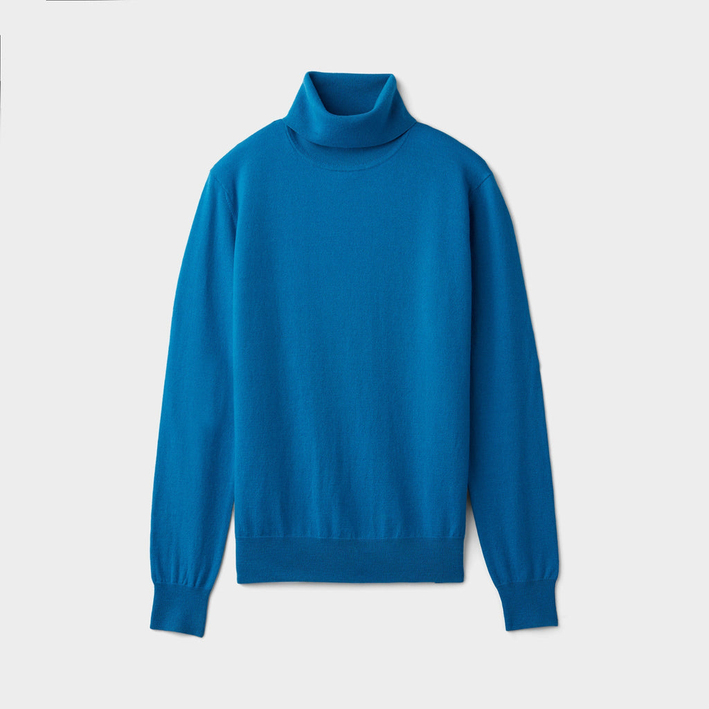 Stretch Merino Turtleneck