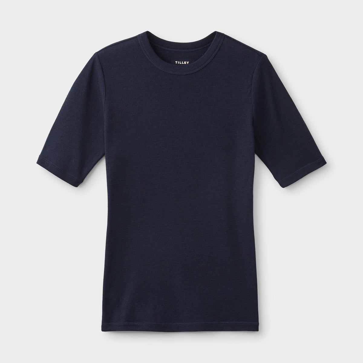 Merino Rib Fitted Tee