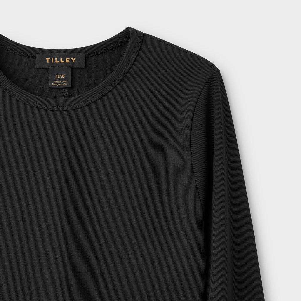 LS Fitted Rib Crewneck