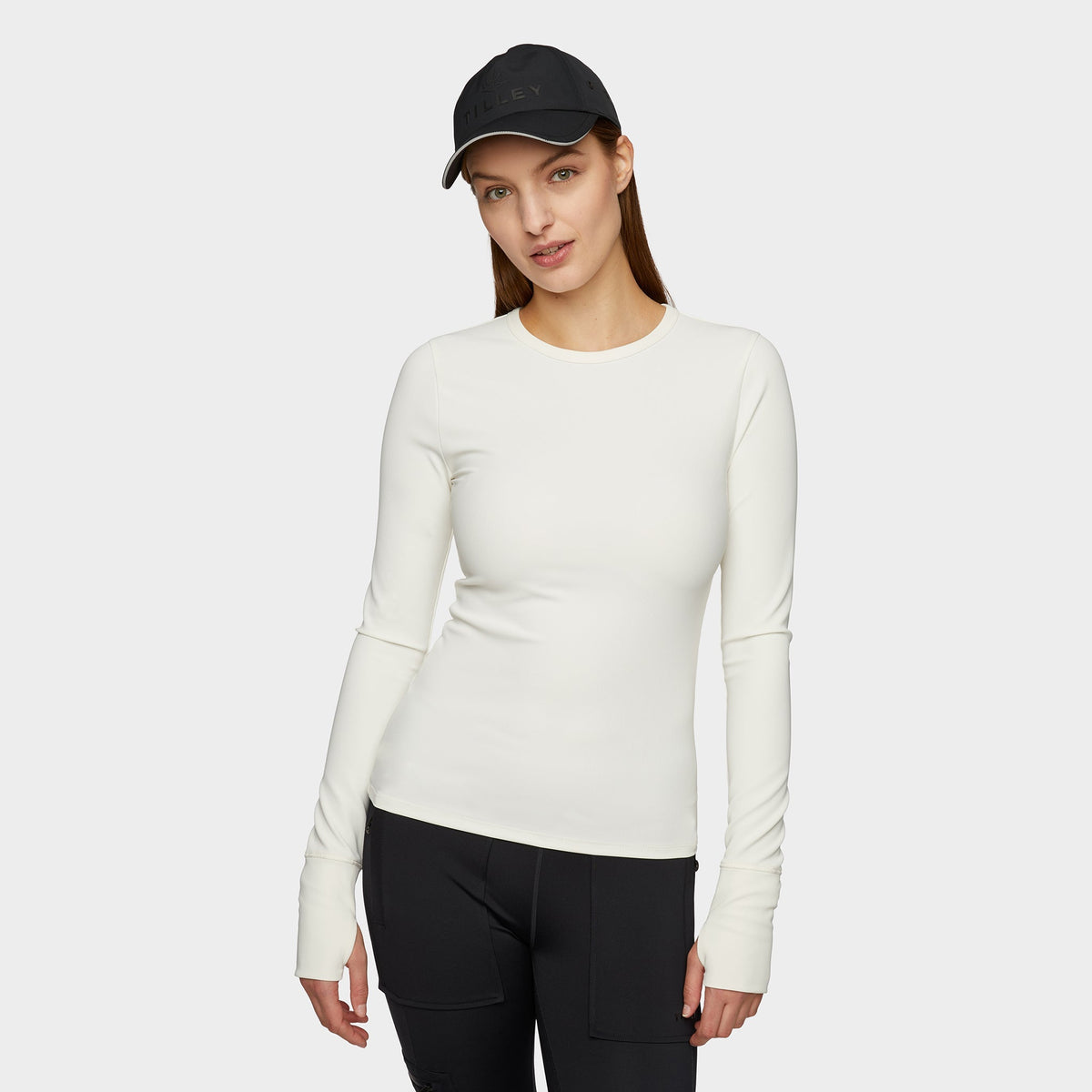 LS Fitted Rib Crewneck