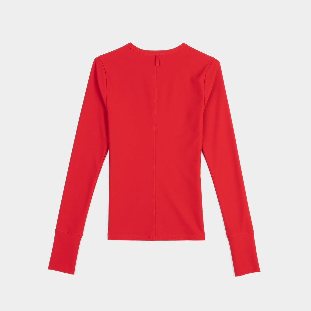 LS Fitted Rib Crewneck