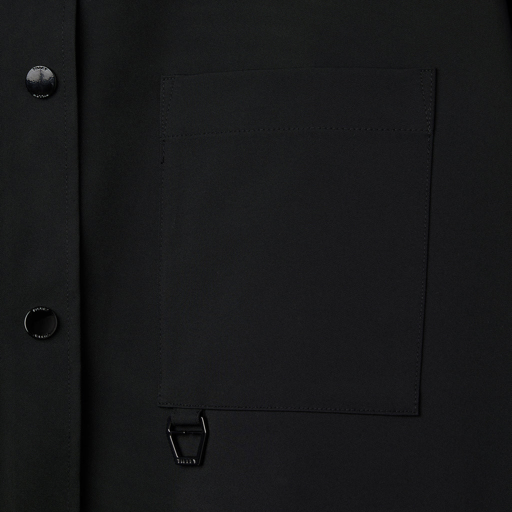 Cropped Tech Shacket