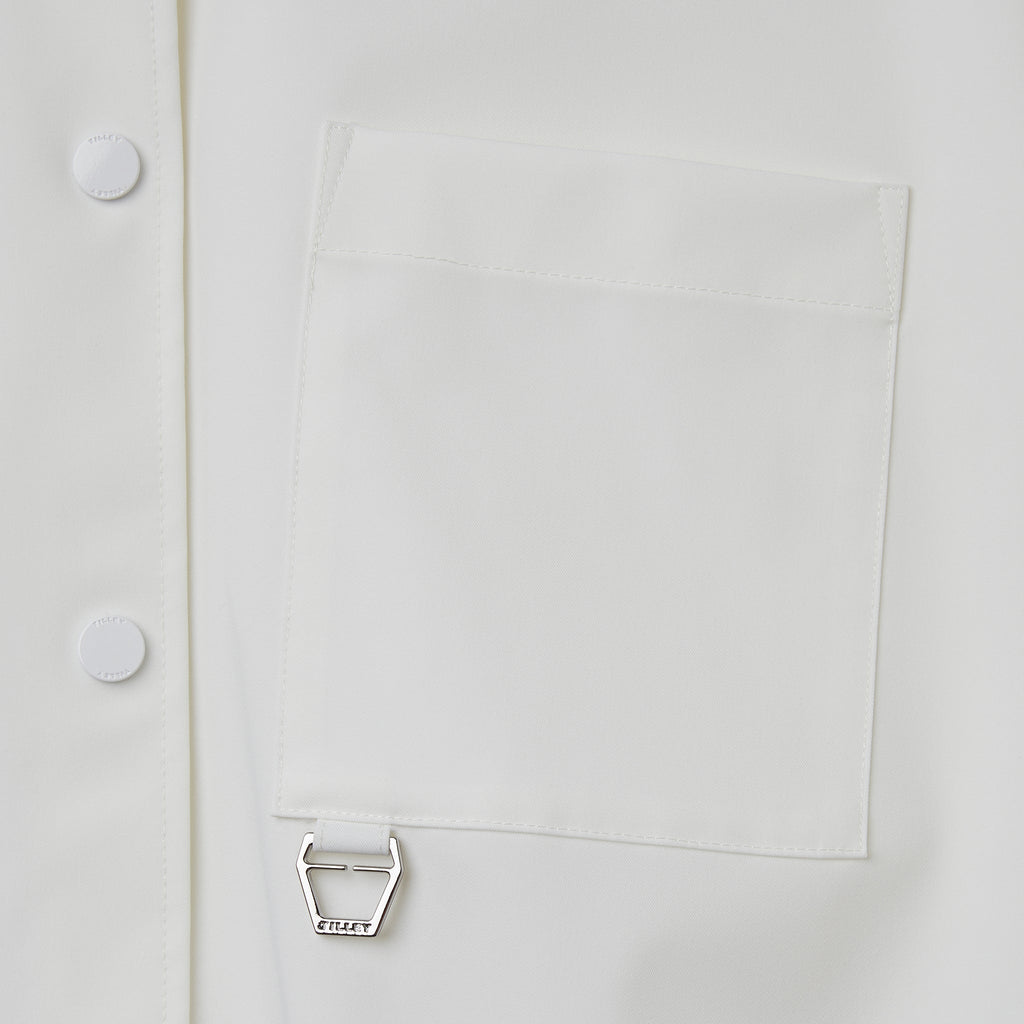 Cropped Tech Shacket