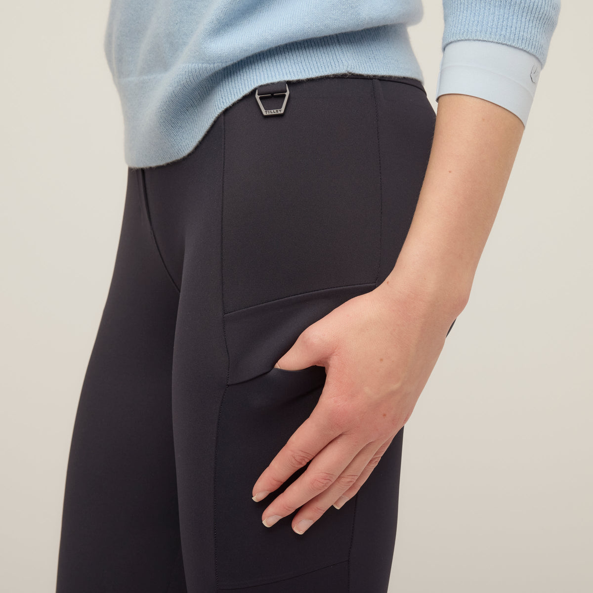 High Rise Compact Cargo Legging