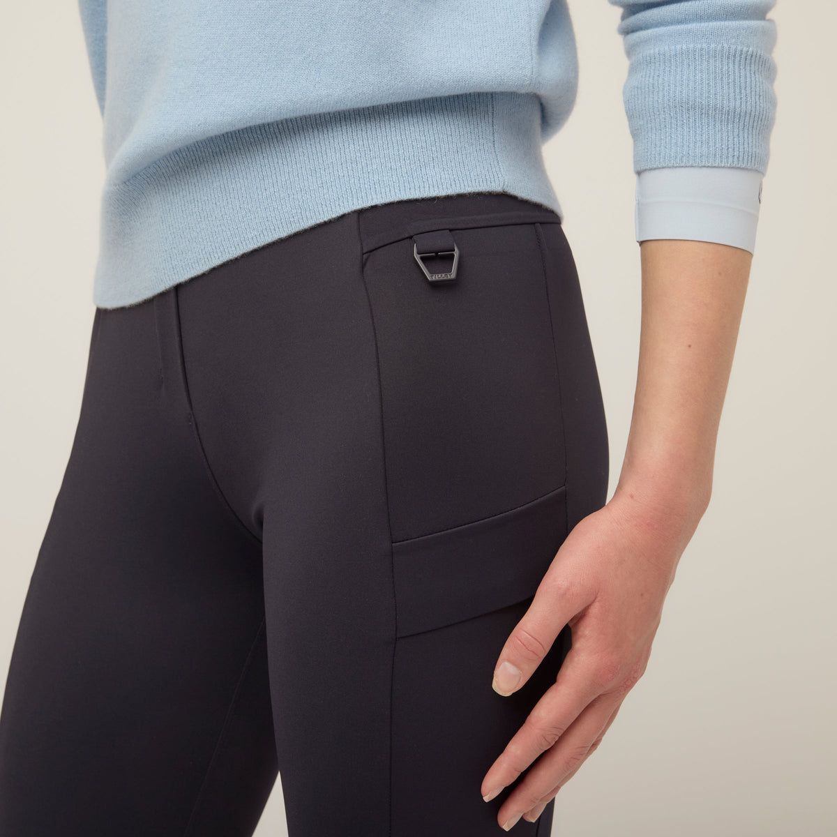 High Rise Compact Cargo Legging