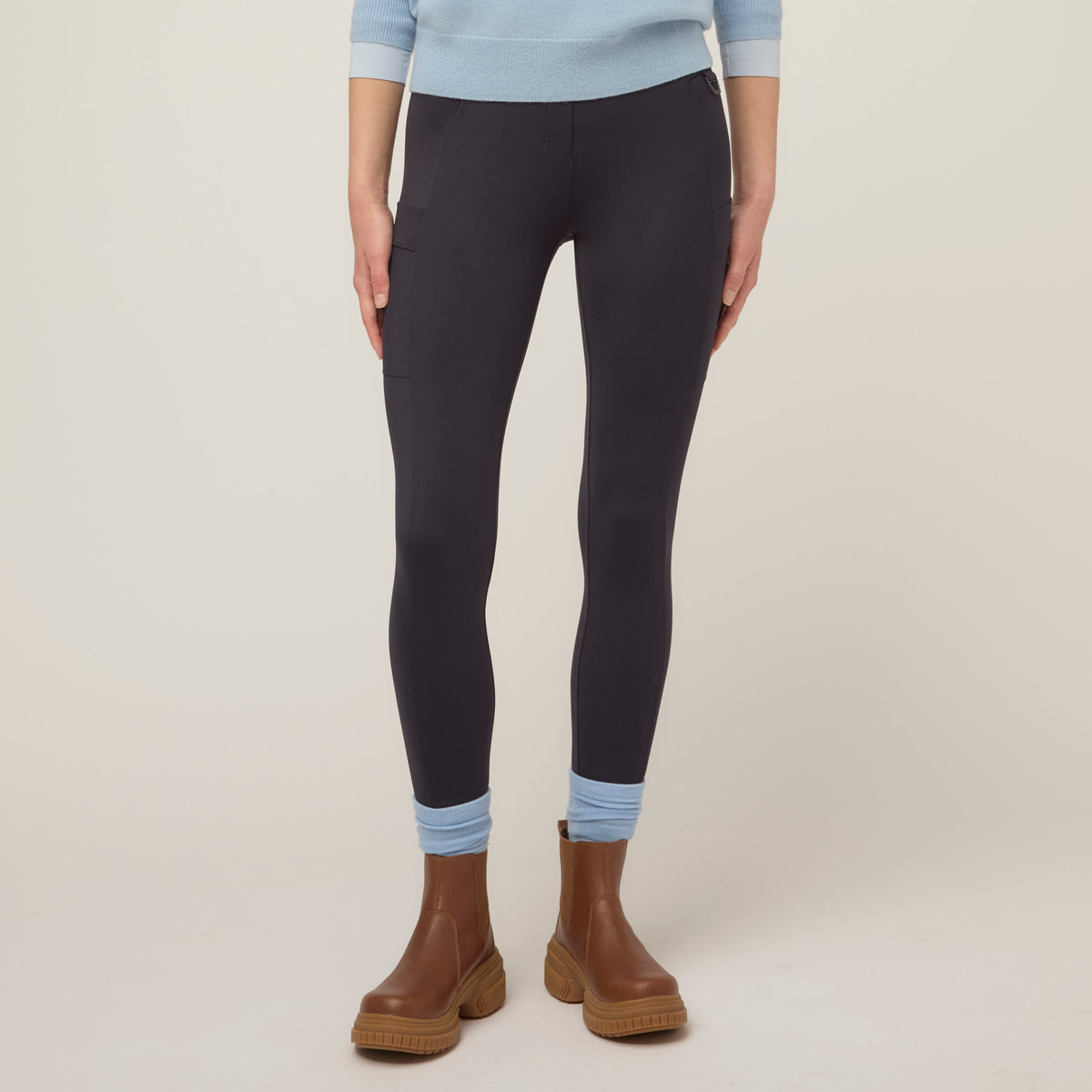 High Rise Compact Cargo Legging