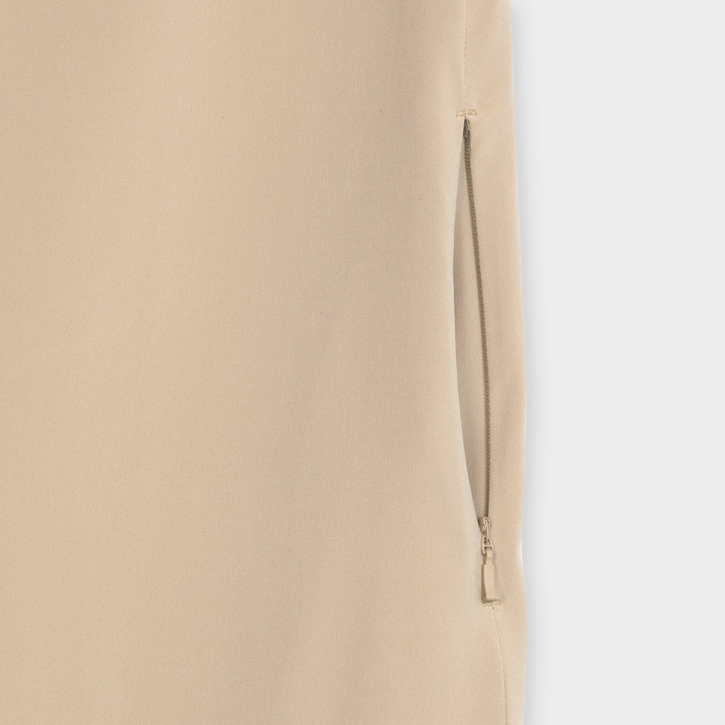 Tech Slk Midi Dress