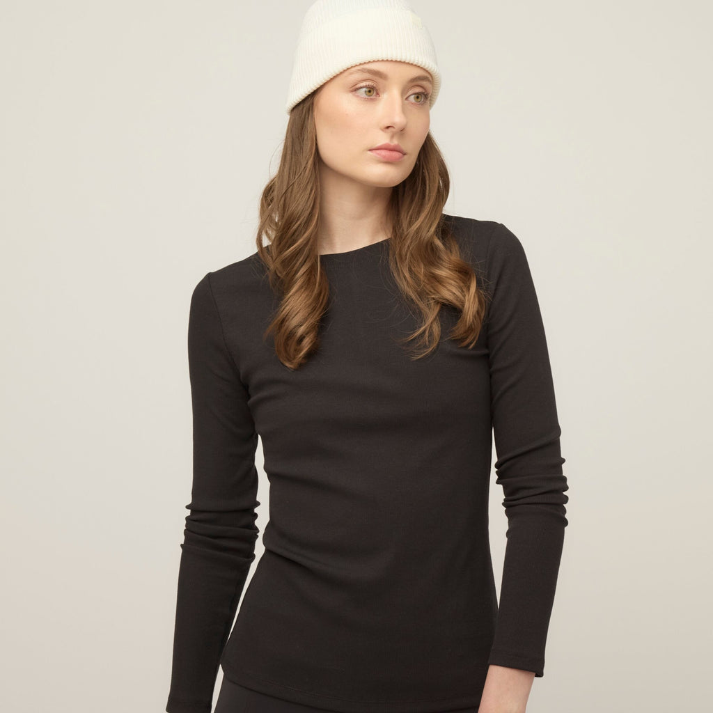 Long Sleeve Tencel Rib Tee