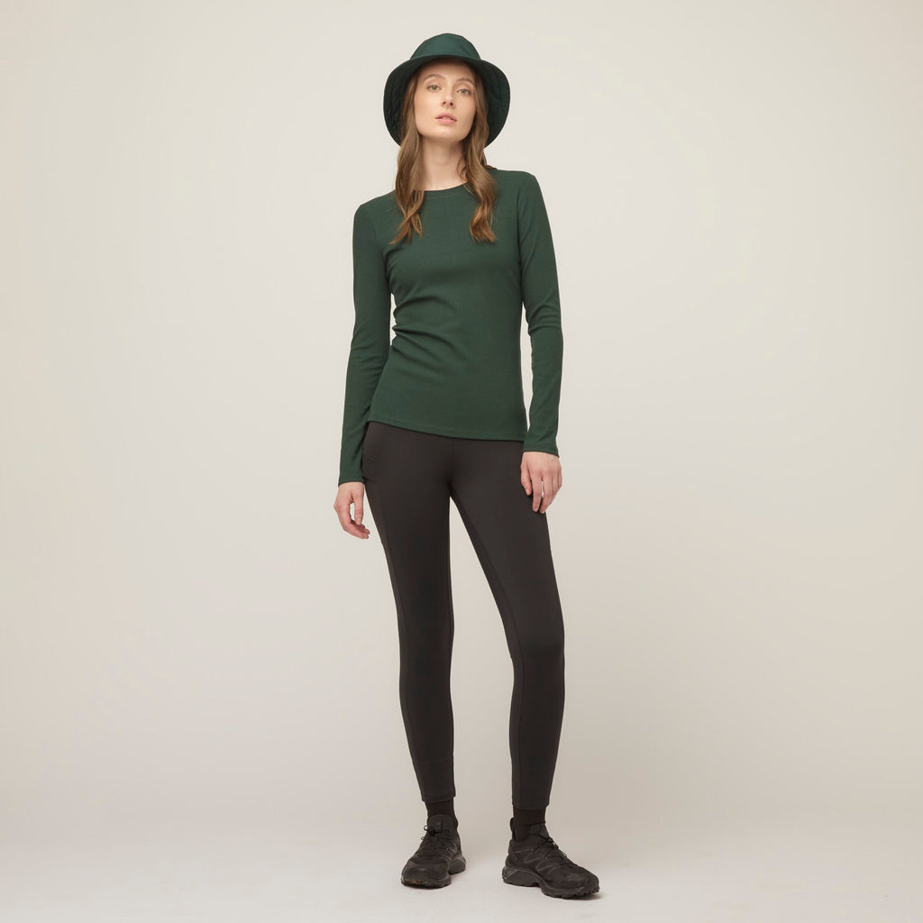Long Sleeve Tencel Rib Tee