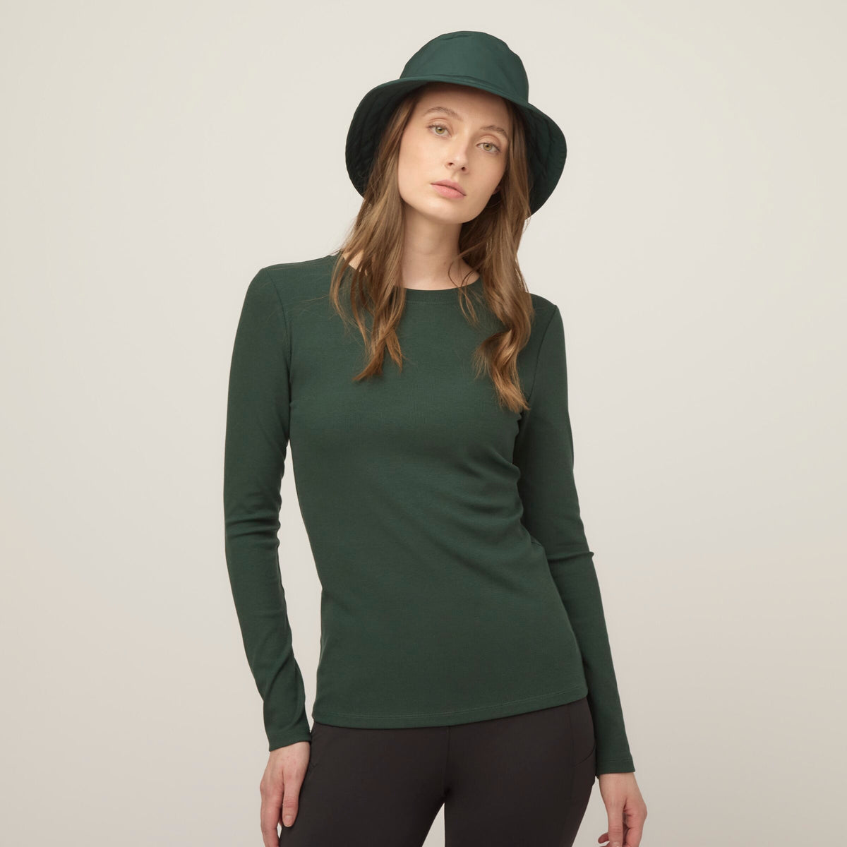 Long Sleeve Tencel Rib Tee