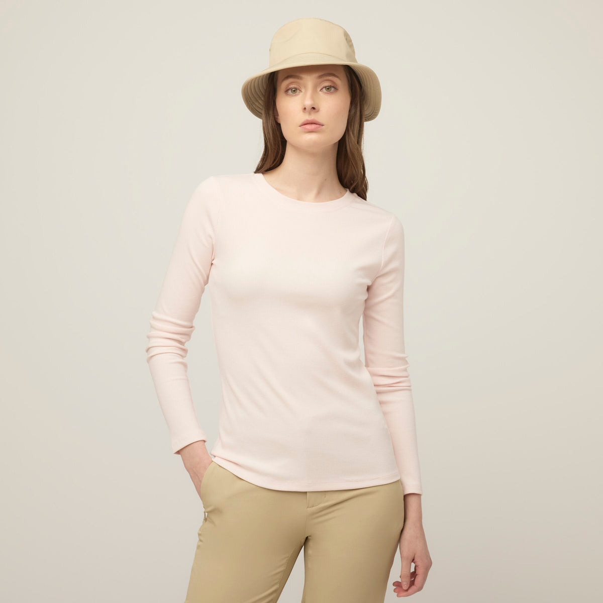 Long Sleeve Tencel Rib Tee