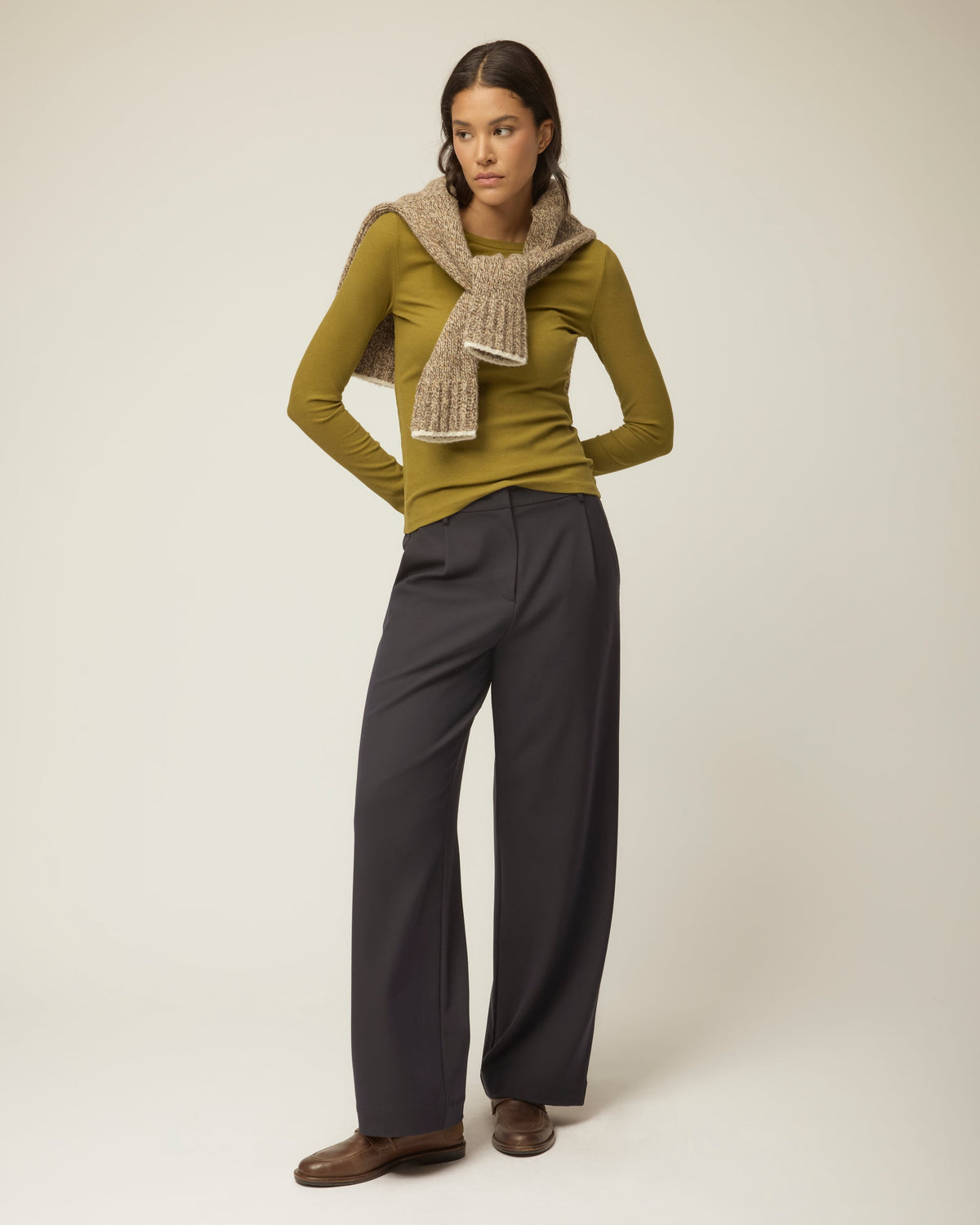 Long Sleeve Tencel Rib Tee
