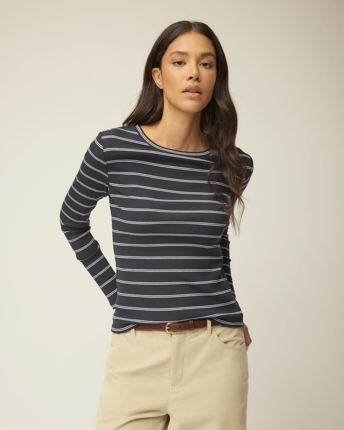 Long Sleeve Tencel Rib Tee