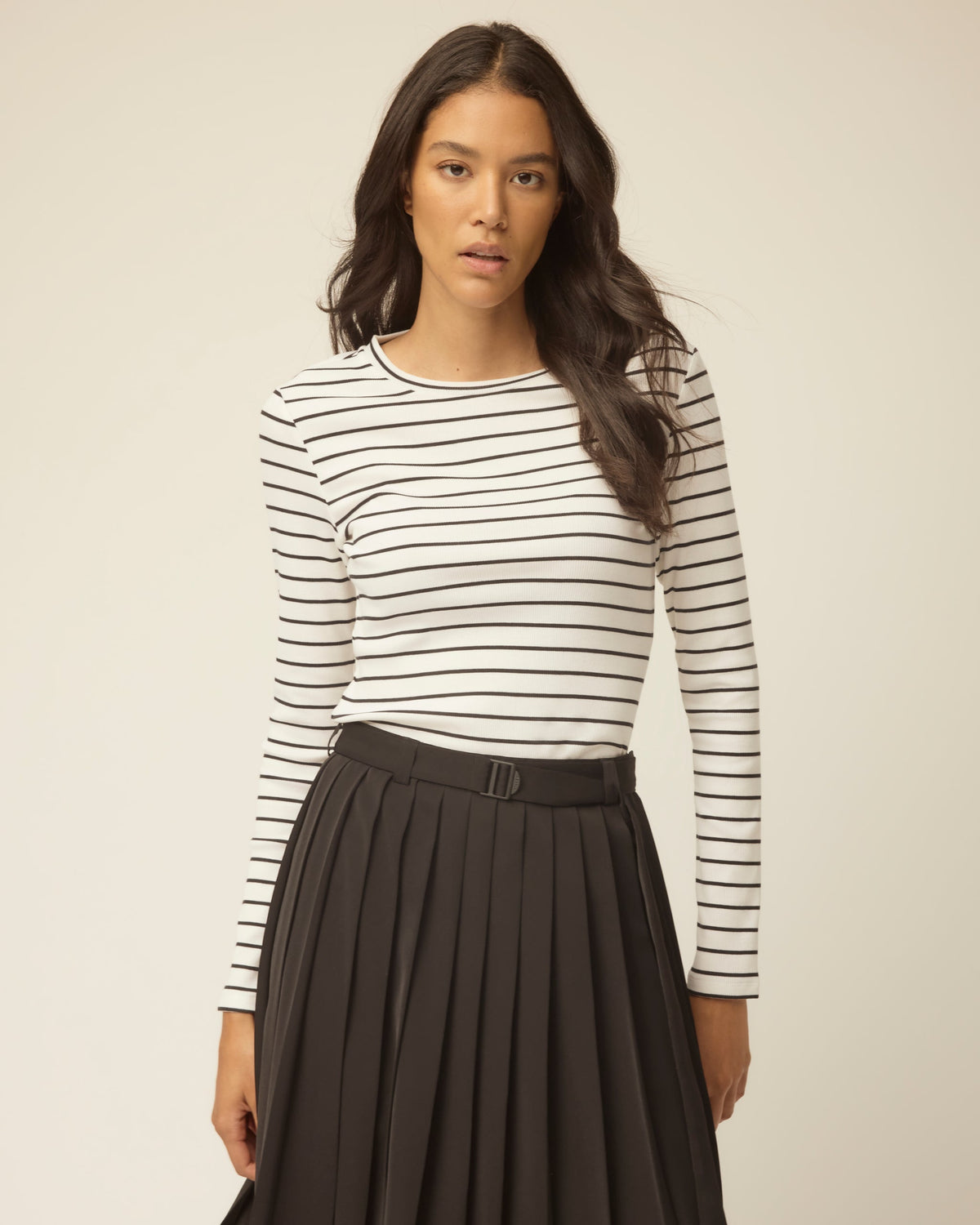 Long Sleeve Tencel Rib Tee