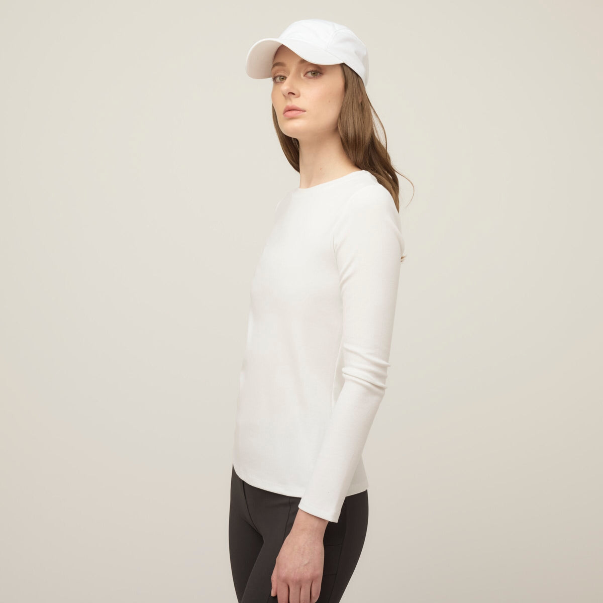 Long Sleeve Tencel Rib Tee