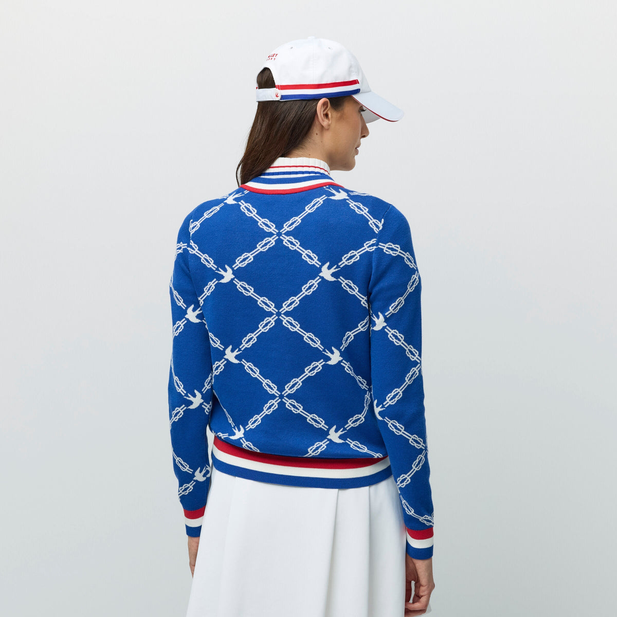 Jacquard V-Neck Sweater