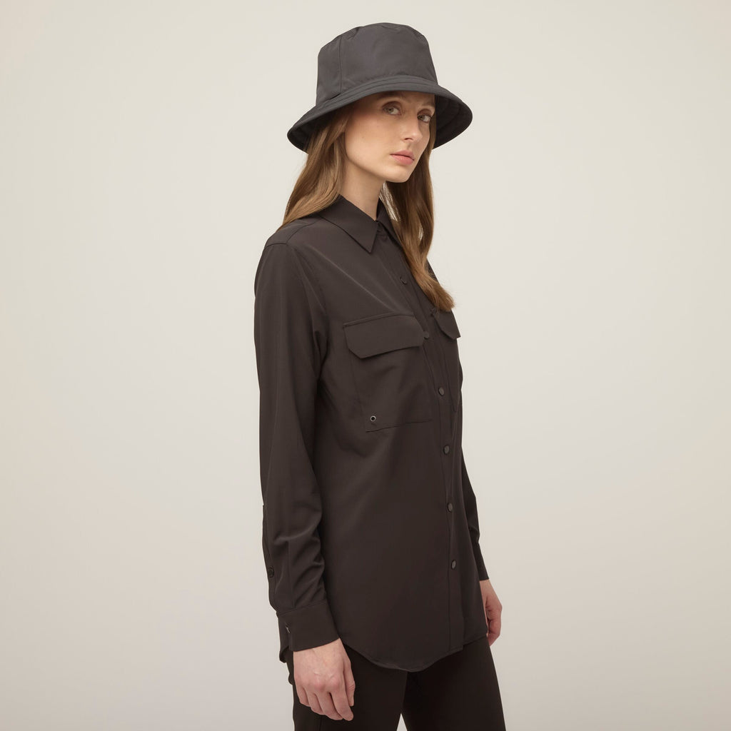 Tech Slk Long Sleeve Pocket Button Down