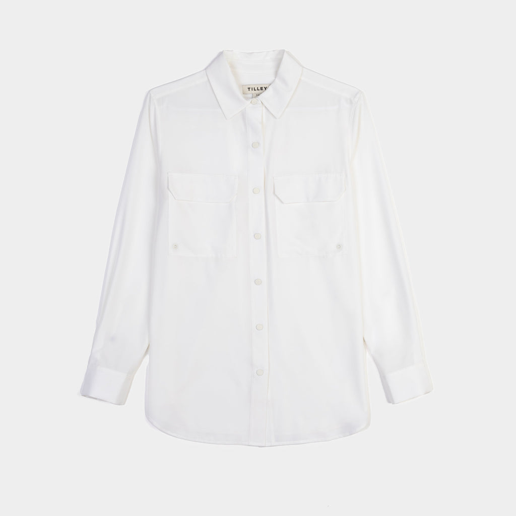 Tech Slk Long Sleeve Pocket Button Down