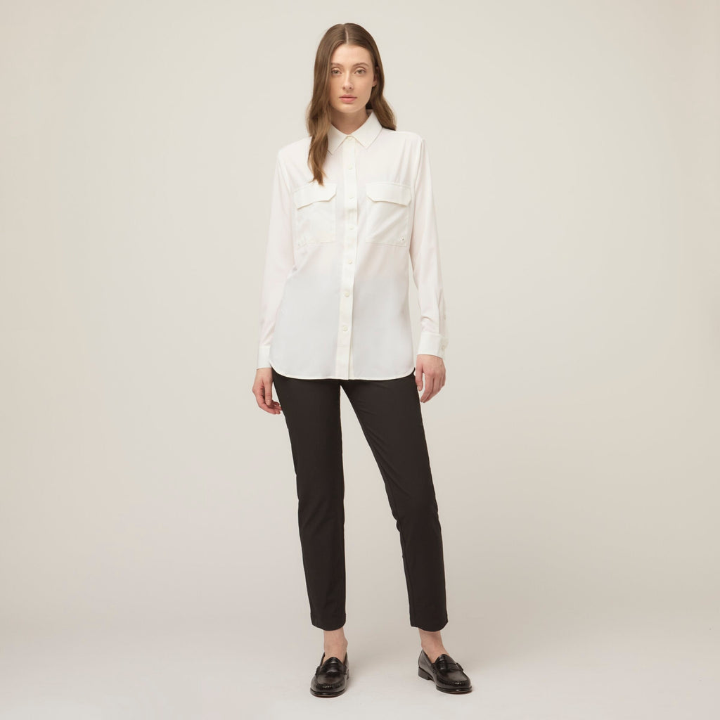 Tech Slk Long Sleeve Pocket Button Down