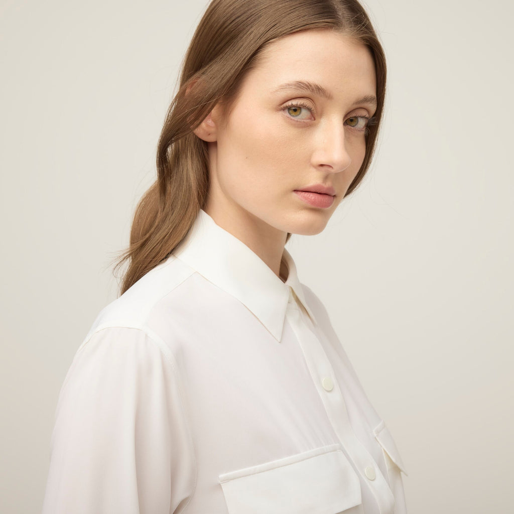 Tech Slk Long Sleeve Pocket Button Down