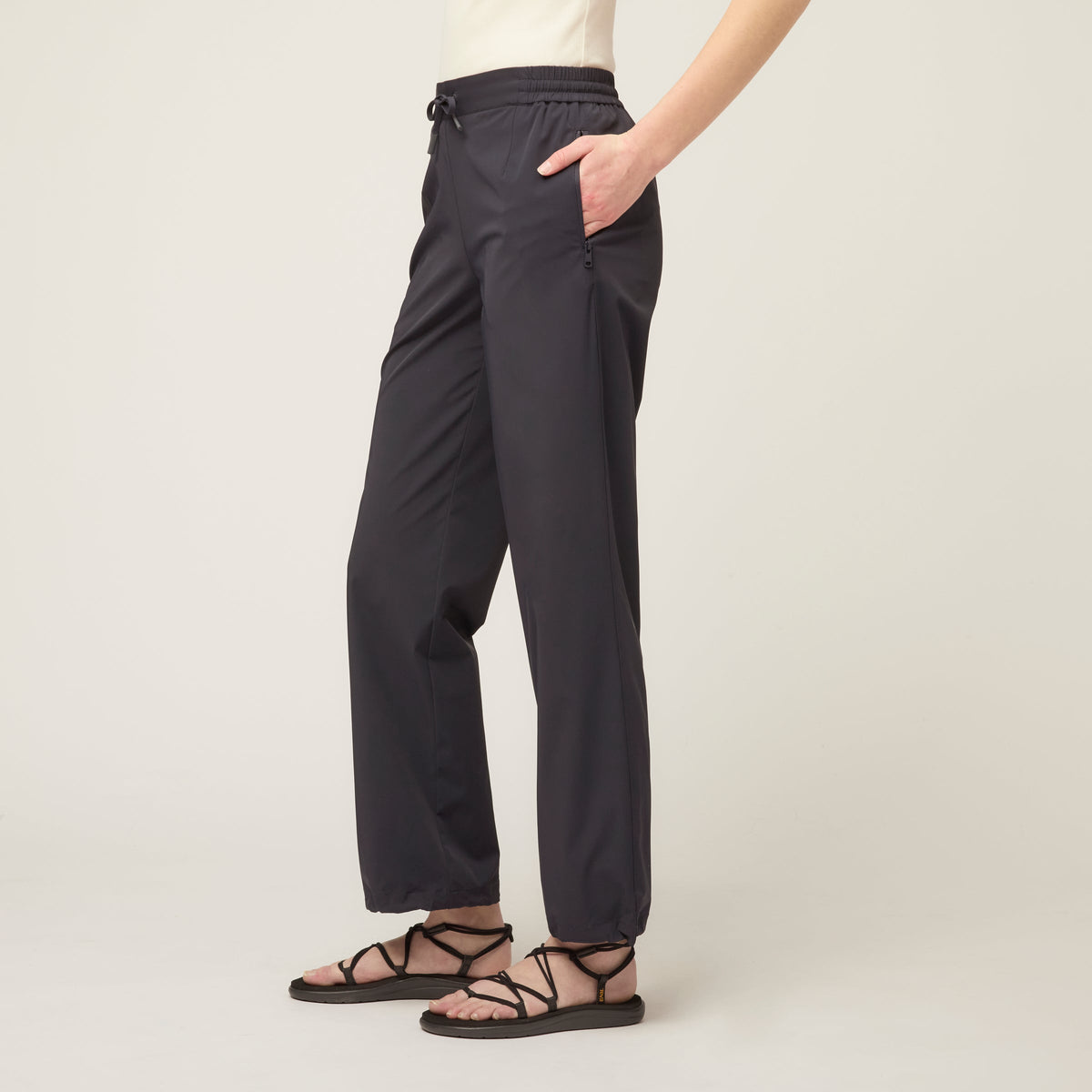 Tech Stretch Nylon Wide Pant