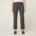 Denim Straight Leg Ankle Pant
