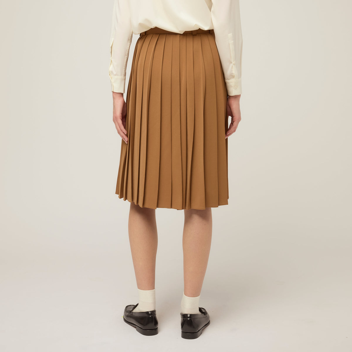 Tech Slk Pleated Skirt