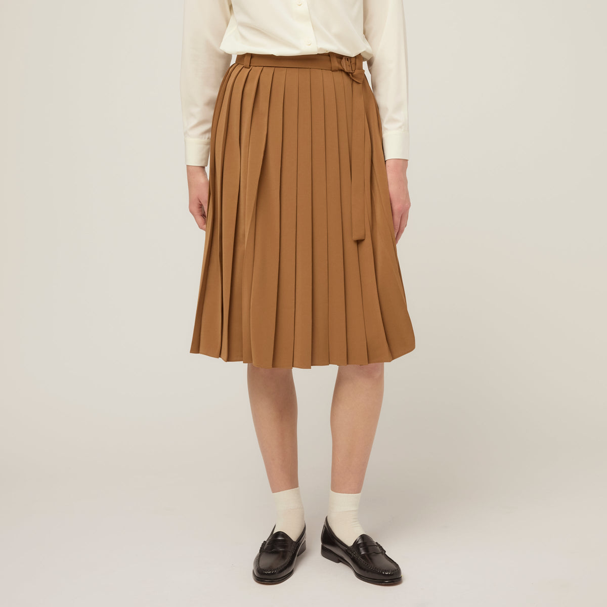 Tech Slk Pleated Skirt
