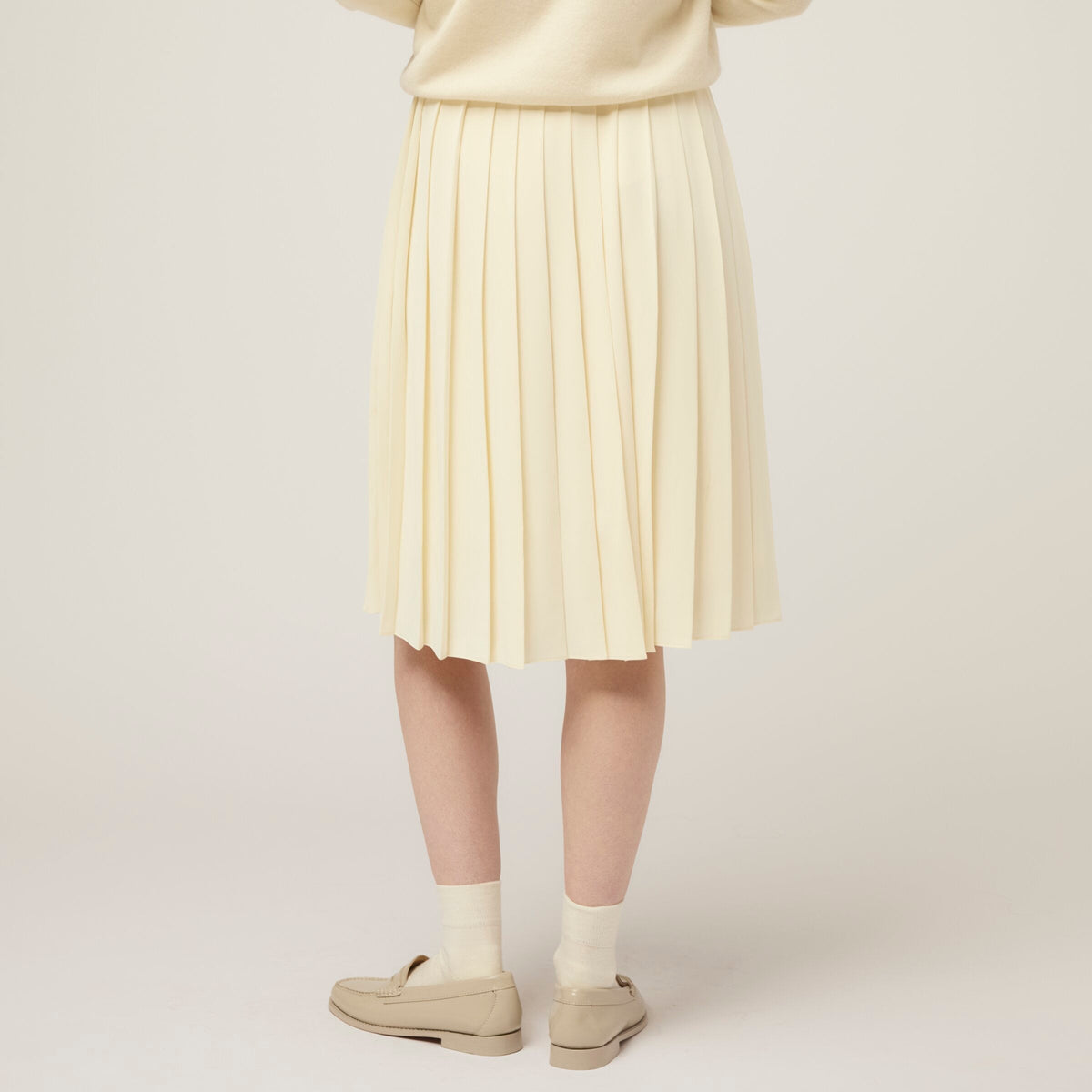 Tech Slk Pleated Skirt