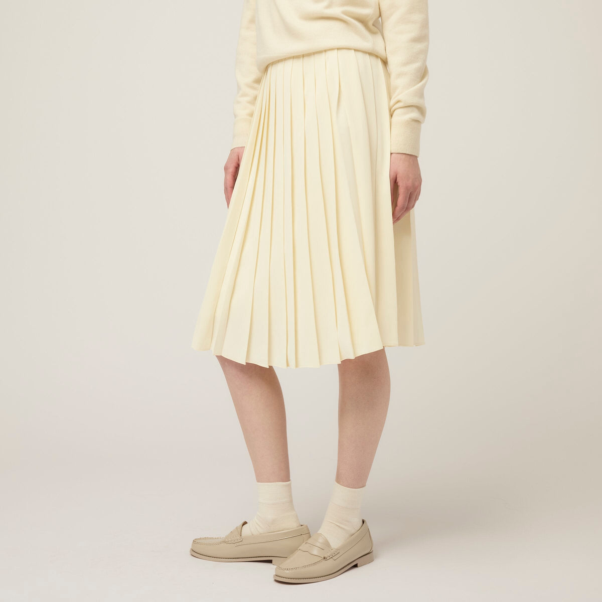 Tech Slk Pleated Skirt