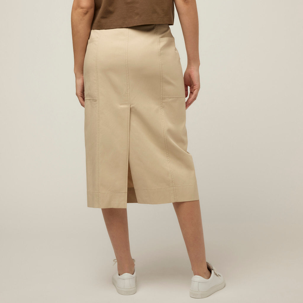 Tencel Cotton Midi Skirt
